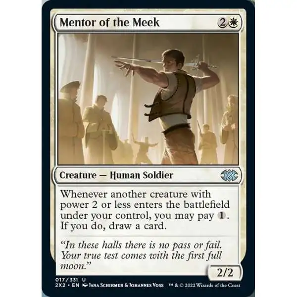 MtG Trading Card Game Double Masters 2022 Uncommon Mentor of the Meek #17