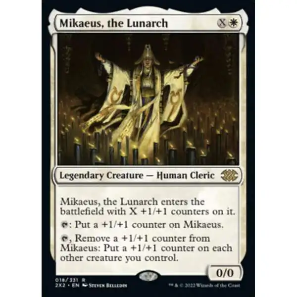 MtG Trading Card Game Double Masters 2022 Rare Mikaeus, the Lunarch #18