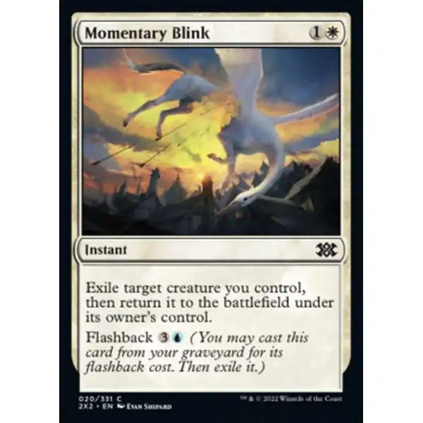 MtG Trading Card Game Double Masters 2022 Common Momentary Blink #20