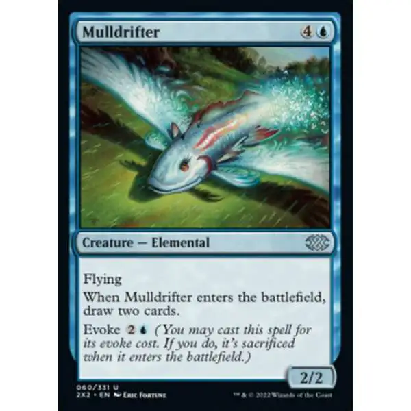 MtG Trading Card Game Double Masters 2022 Uncommon Foil Mulldrifter #60
