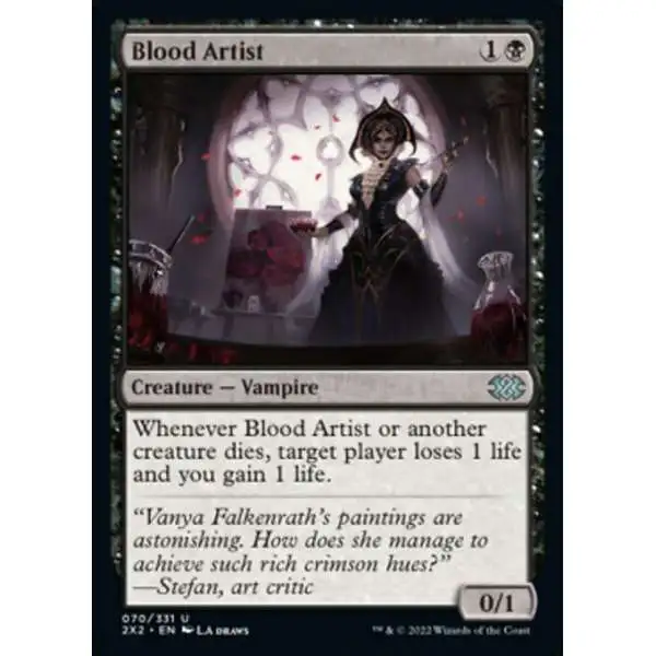 MtG Trading Card Game Double Masters 2022 Uncommon Blood Artist #70