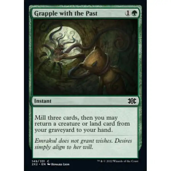MtG Trading Card Game Double Masters 2022 Common Foil Grapple with the Past #149