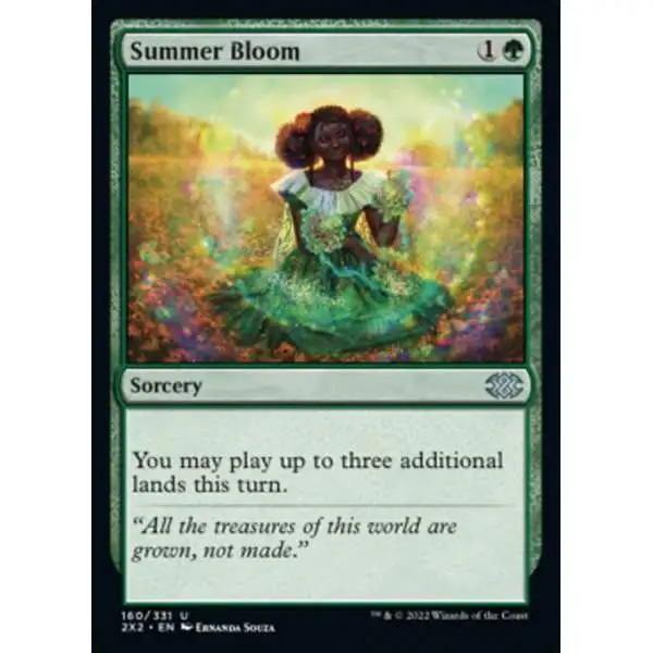 MtG Trading Card Game Double Masters 2022 Uncommon Summer Bloom #160