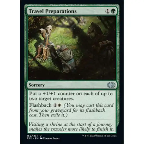 MtG Trading Card Game Double Masters 2022 Uncommon Travel Preparations #162