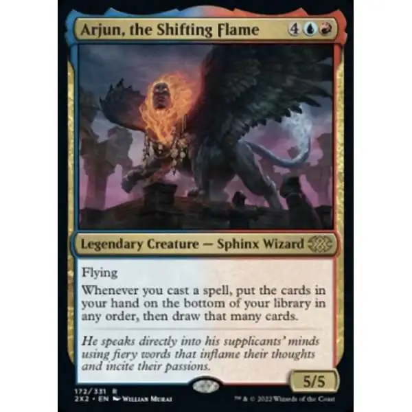 MtG Trading Card Game Double Masters 2022 Rare Arjun, the Shifting Flame #172