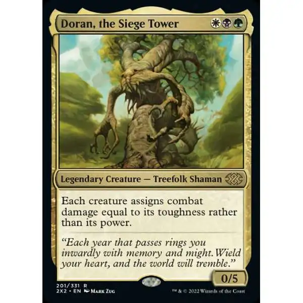 MtG Trading Card Game Double Masters 2022 Rare Doran, the Siege Tower #201