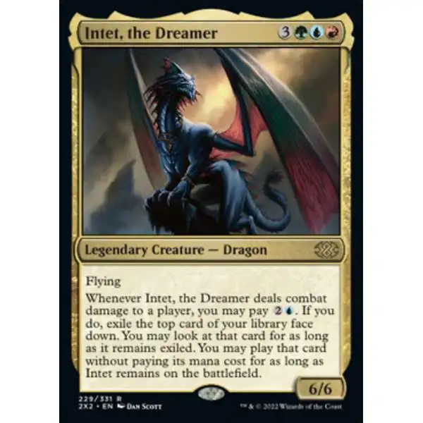 MtG Trading Card Game Double Masters 2022 Rare Intet, the Dreamer #229