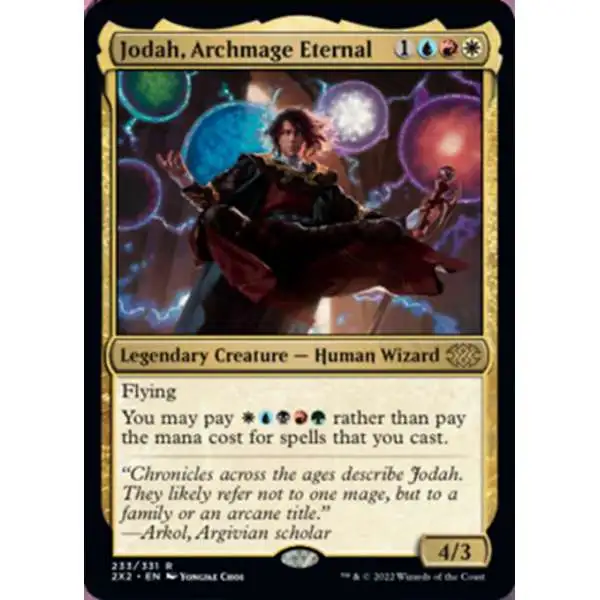 MtG Trading Card Game Double Masters 2022 Rare Jodah, Archmage Eternal #233