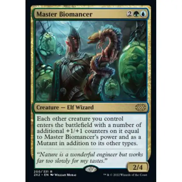 MtG Trading Card Game Double Masters 2022 Rare Master Biomancer #250