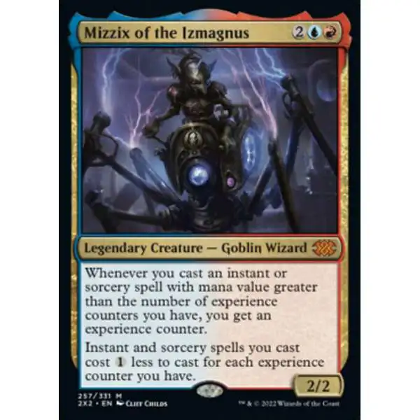 MtG Trading Card Game Double Masters 2022 Mythic Rare Mizzix of the Izmagnus #257
