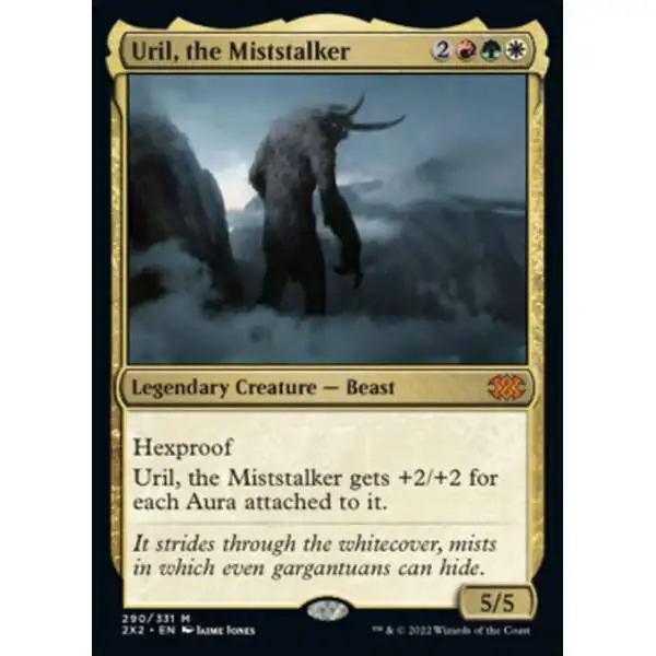 MtG Trading Card Game Double Masters 2022 Mythic Rare Uril, the Miststalker #290