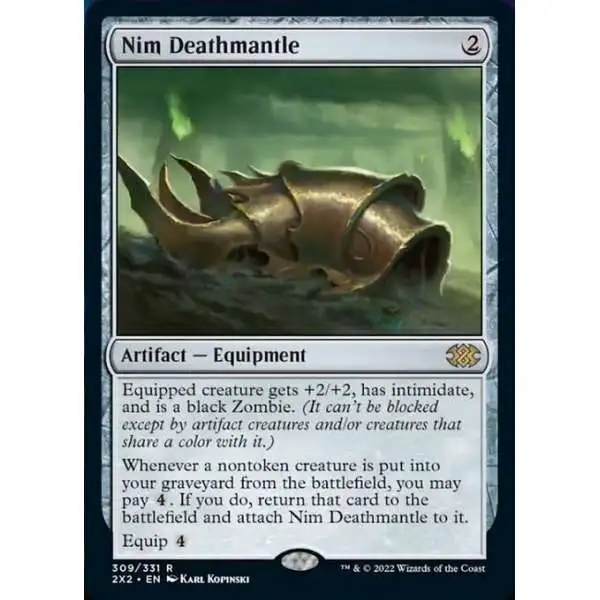 MtG Trading Card Game Double Masters 2022 Rare Nim Deathmantle #309