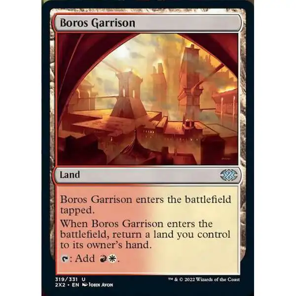 MtG Trading Card Game Double Masters 2022 Uncommon Boros Garrison #319