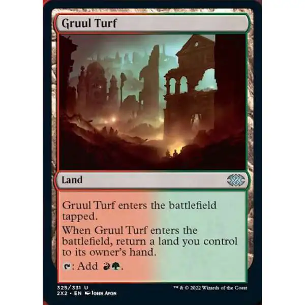 MtG Trading Card Game Double Masters 2022 Uncommon Gruul Turf #325