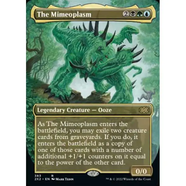 MtG Trading Card Game Double Masters 2022 Rare The Mimeoplasm #383 [Alternate Art Borderless]