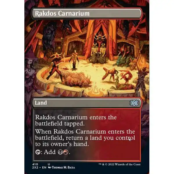 MtG Trading Card Game Double Masters 2022 Uncommon Rakdos Carnarium #410 [Alternate Art Borderless]