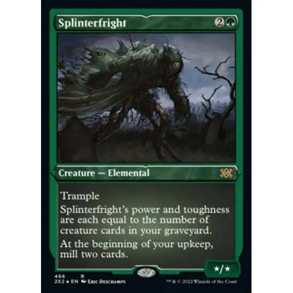 MtG Trading Card Game Double Masters 2022 Rare Splinterfright #466 [Etched Foil-Only Cards]