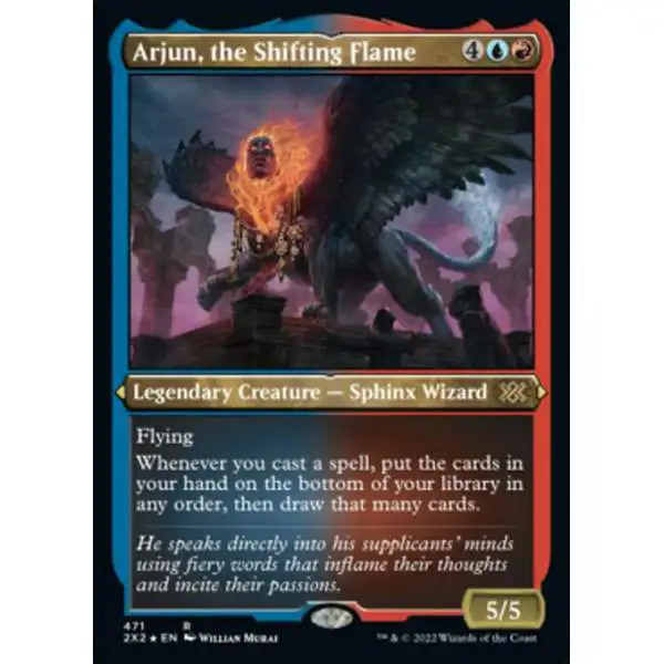 MtG Trading Card Game Double Masters 2022 Rare Arjun, the Shifting Flame #471 [Etched Foil-Only Cards]