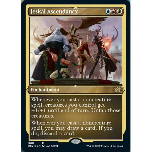 MtG Trading Card Game Double Masters 2022 Rare Jeskai Ascendancy #508 [Etched Foil-Only Cards]