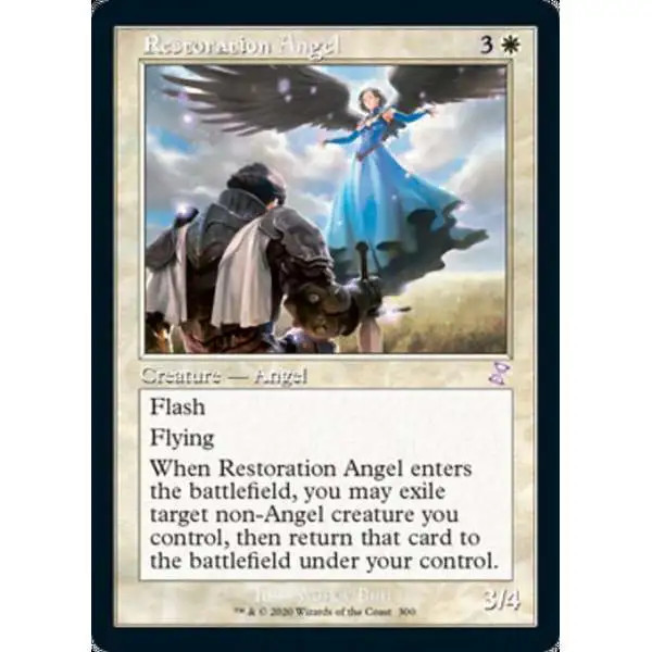 MtG Trading Card Game Time Spiral Remastered Timeshifted Restoration Angel #300 [Timeshifted]