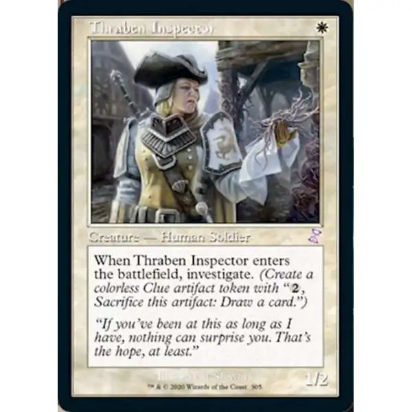 MtG Trading Card Game Time Spiral Remastered Timeshifted Thraben Inspector #305 [Timeshifted]