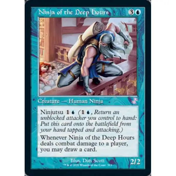 MtG Trading Card Game Time Spiral Remastered Timeshifted Ninja of the Deep Hours #313 [Foil Timeshifted]