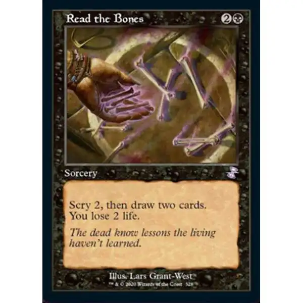 MtG Trading Card Game Time Spiral Remastered Timeshifted Read the Bones #328 [Timeshifted]