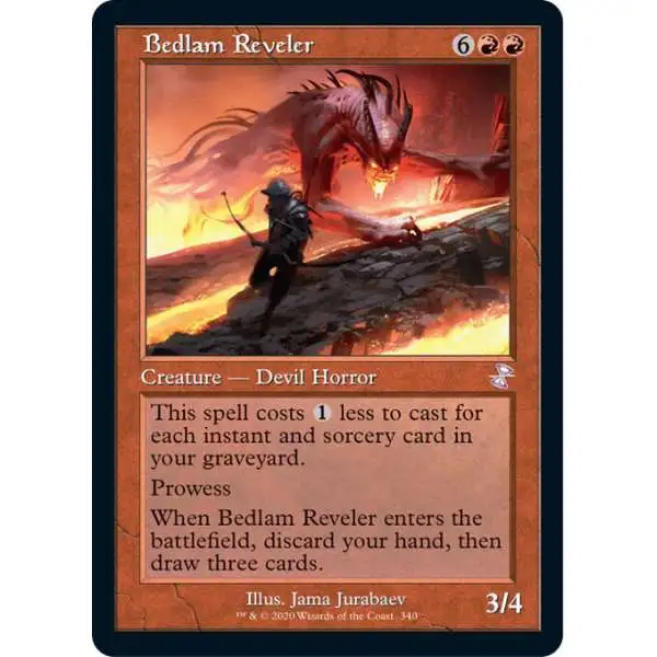MtG Trading Card Game Time Spiral Remastered Timeshifted Bedlam Reveler #340 [Timeshifted]