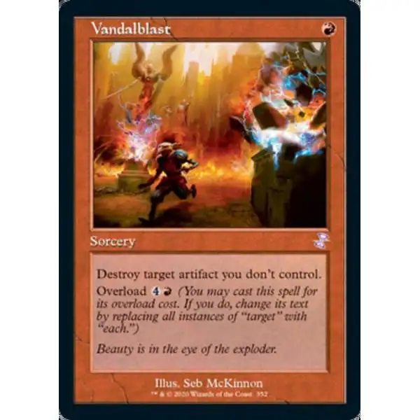 MtG Trading Card Game Time Spiral Remastered Timeshifted Vandalblast #352 [Timeshifted]