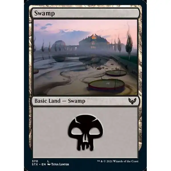 MtG Strixhaven: School of Mages Common Swamp #370 [Foil #370]