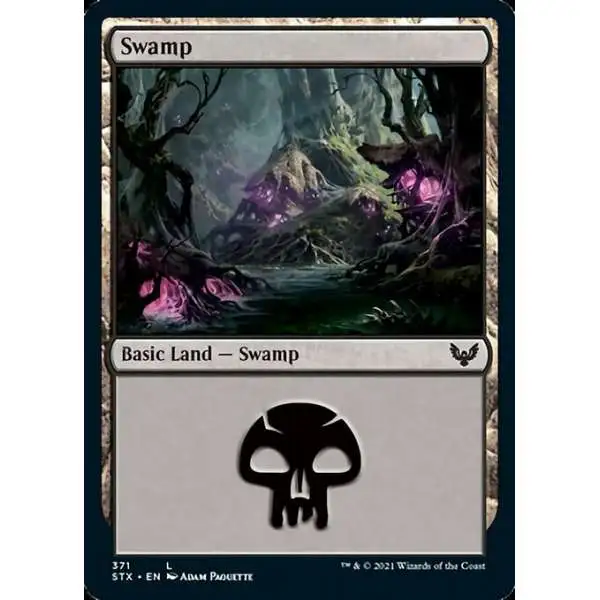 MtG Strixhaven: School of Mages Common Swamp #371 [Foil #371]