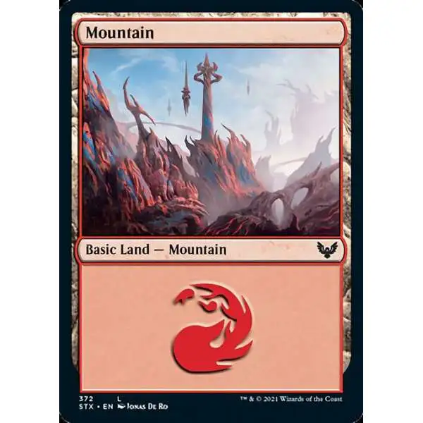 MtG Strixhaven: School of Mages Common Foil Mountain #372