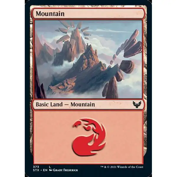 MtG Strixhaven: School of Mages Common Foil Mountain #373