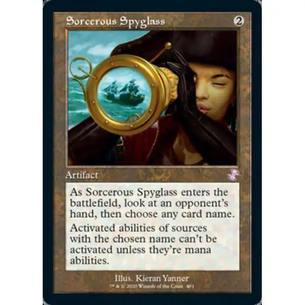 MtG Trading Card Game Time Spiral Remastered Timeshifted Sorcerous Spyglass #401 [Timeshifted]