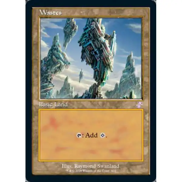 MtG Trading Card Game Time Spiral Remastered Timeshifted Wastes #410 [Foil Timeshifted]