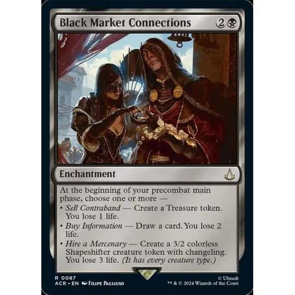 MtG Assassin's Creed Rare Black Market Connections #87