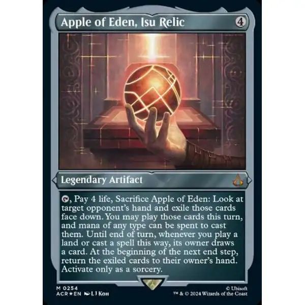 MtG Assassin's Creed Mythic Rare Apple of Eden, Isu Relic #254 [Etched Foil]