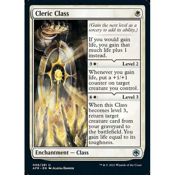 MtG Trading Card Game Adventures in the Forgotten Realms Uncommon Cleric Class #6