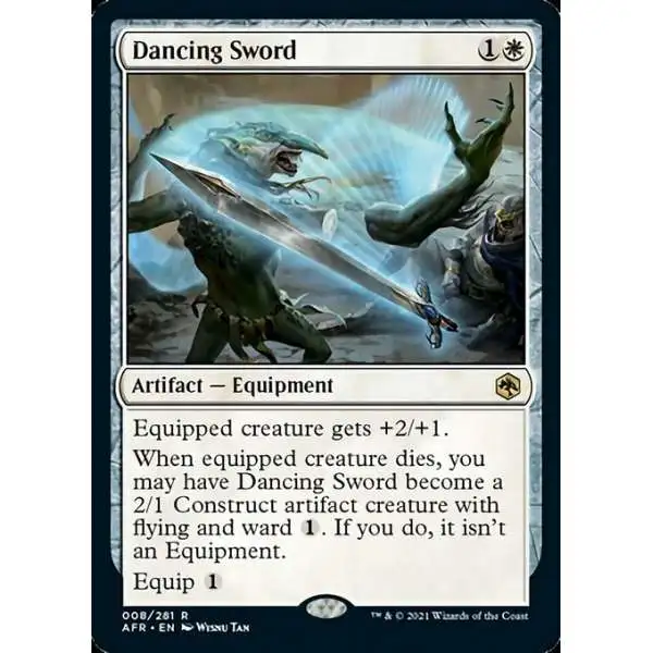 MtG Trading Card Game Adventures in the Forgotten Realms Rare Dancing Sword #8
