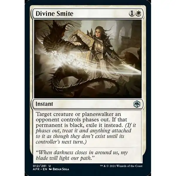 MtG Trading Card Game Adventures in the Forgotten Realms Uncommon Foil Divine Smite #12