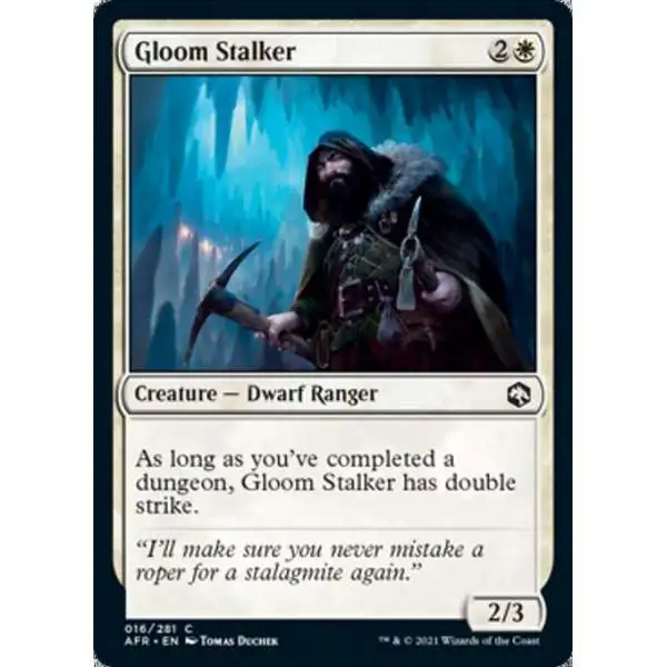 MtG Trading Card Game Adventures in the Forgotten Realms Common Gloom Stalker #16