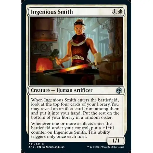 MtG Trading Card Game Adventures in the Forgotten Realms Uncommon Ingenious Smith #21