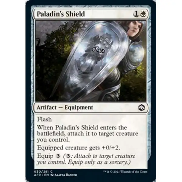 MtG Trading Card Game Adventures in the Forgotten Realms Common Paladin's Shield #30