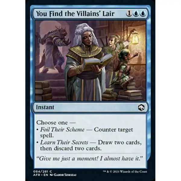 MtG Trading Card Game Adventures in the Forgotten Realms Common You Find the Villains' Lair #84