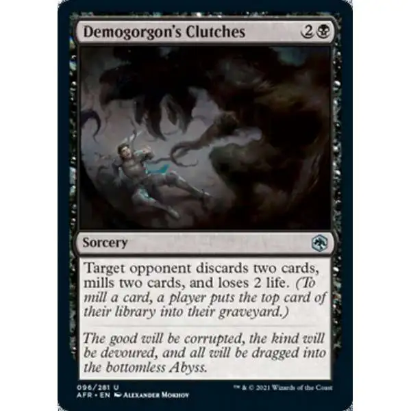 MtG Trading Card Game Adventures in the Forgotten Realms Uncommon Demogorgon's Clutches #96
