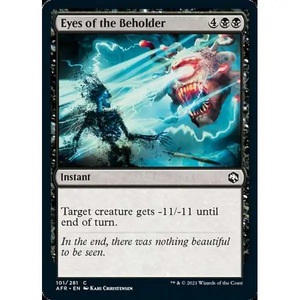 MtG Trading Card Game Adventures in the Forgotten Realms Common Eyes of the Beholder #101