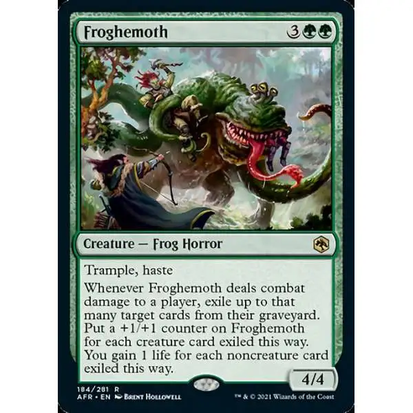 MtG Trading Card Game Adventures in the Forgotten Realms Rare Froghemoth #184