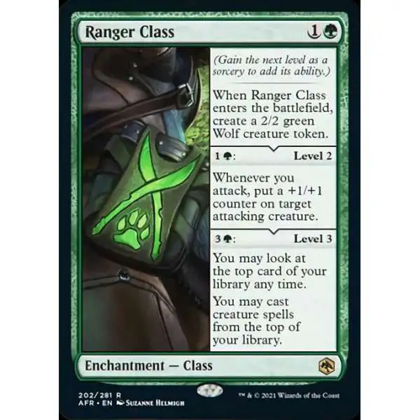 MtG Trading Card Game Adventures in the Forgotten Realms Rare Ranger Class #202