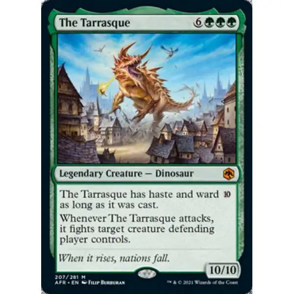 MtG Trading Card Game Adventures in the Forgotten Realms Mythic Rare The Tarrasque #207