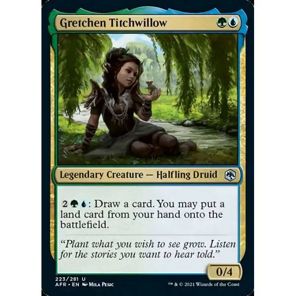 MtG Trading Card Game Adventures in the Forgotten Realms Uncommon Gretchen Titchwillow #223